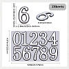 10Pcs ABS Plastic Stickers DIY-SP0007-95A-2
