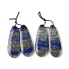 2Pcs Natural Lapis Lazuli Pendants G-A228-02H-1