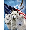 5D DIY Diamond Painting Animals Canvas Kits DIY-C004-03-1