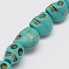 Synthetic Turquoise Beads Strands TURQ-G113-6x8mm-05-1