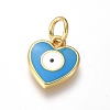 Brass Enamel Pendants KK-G374-19G-2