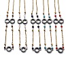 304 Stainless Steel Beaded Necklaces NJEW-H210-B-G-1