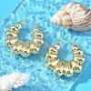 Brass Stud Earrings for Women EJEW-U035-06G-1