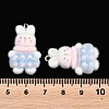 Flocking Opaque Resin Pendants RESI-P053-04B-P-3