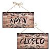 Printed Natural Wood Hanging Wall Decorations WOOD-WH0112-83J-1