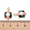 Alloy Enamel Pendants FIND-O003-08D-G-3