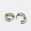 Fashion 304 Stainless Steel Huggie Hoop Earrings EJEW-G120-25A-2