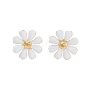 304 Stainless Steel Enamel Stud Earrings EJEW-S226-03G-03-2