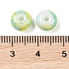 Opaque Spray Painted Glass Beads GLAA-G118-01B-3