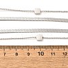 304 Stainless Steel Square Double Layered Necklaces for Women NJEW-U031-06P-3