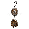 Natural Tiger Eye Chip Tree of Life Pendants Decoration G-F733-06E-2