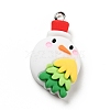 Christmas Opaque Resin Pendants RESI-G043-B02-2