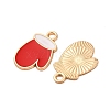 Christmas Alloy Enamel Pendants ENAM-K080-01B-G-2