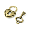 80Pcs 8 Style DIY Alloy Pendants FIND-FS0001-66-3