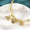 Brass Micro Pave Clear Cubic Zirconia Charm Bangles for Women BJEW-Z089-04P-3