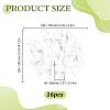 16Pcs Flower Polyester Ornament DIY-HY0003-34D-2