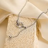 Brass Micro Pave Cubic Zirconia Pendant Necklaces PW-WGAC8FC-02-2