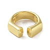 Rack Plating Brass Cuff Rings RJEW-D025-04G-3