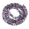 Electroplate Transparent Glass Beads Strands GLAA-N021-4mm-M-3