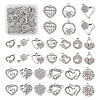 32PCS 16 Style Alloy Rhinestone Pendants ALRI-TA0001-16-1