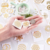 Self Adhesive Brass Stickers DIY-TA0008-39-5