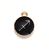 Alloy Enamel Pendants ENAM-S124-01B-08F-2