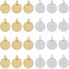 Brass Stamping Blank Tag Charms KK-FH0001-49-NF-1