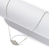 925 Sterling Silver Cable Chain Necklaces NJEW-L116-03P-2