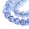 Crackle Transparent Glass Beads Strands GLAA-N063-10mm-04-4