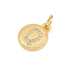 Brass Micro Pave Clear Cubic Zirconia Charms CU-CBA56CE-12G-Q-2