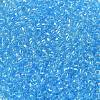 Transparent Colours Picasso Glass Round Seed Beads SEED-B001-06A-02-3