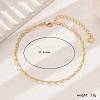 Chic Brass Cable Chain Anklets for Women WR7462-1