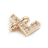 Brass Micro Pave Cubic Zirconia Links Connectors ZIRC-I042-16G-L-3