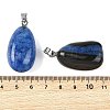 Natural Dyed & Heated Agate Tumbled Stone Pendants GG-K002-07E-3
