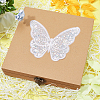 Butterfly Polyester Embroidery Ornament Accessories PATC-WH0008-23-4