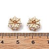 Brass Micro Pave Cubic Zirconia Beads KK-R216-01KCG-3