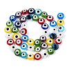 Handmade Evil Eye Lampwork Beads Strands LAMP-N024-27D-M-2