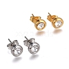 304 Stainless Steel Stud Earrings EJEW-L251-B01-1