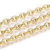 Brass Textured Cable Chains CHC-T018-29G-1