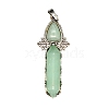 Natural Green Aventurine Pointed Big Pendants PW-WG9A7F3-06-1