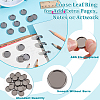 Olycraft 20pcs ABS Electroplated Loose Leaf Ring Round Binder Discs FIND-OC0003-46-4