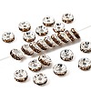 Brass Grade A Rhinestone Spacer Beads RSB036NF-05-1