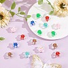 24Pcs 6 Colors Handmade Lampwork Beads LAMP-AR0001-31-4