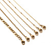 304 Stainless Steel Chain Necklaces NJEW-TA0001-11G-5