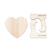 Heart Wooden Mini Chalkboard Signs AJEW-M035-02-2