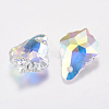 Faceted Glass Rhinestone Charms X-RGLA-F052-001AB-2