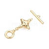 Brass Toggle Clasps KK-N254-164G-2