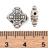 Cross Tibetan Style Alloy Beads TIBEB-ZN-3284-AS-RS-2