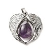 Natural Amethyst Teardrop Pendants X-KK-K331-02P-08-2