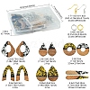 DIY Opaque Resin & Walnut Wood Earring Making Kits DIY-FS0007-84-4